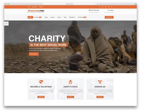charity website design|create a charity website.